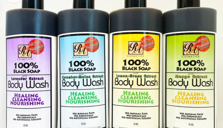100%BLACK SOAP BODY WASH