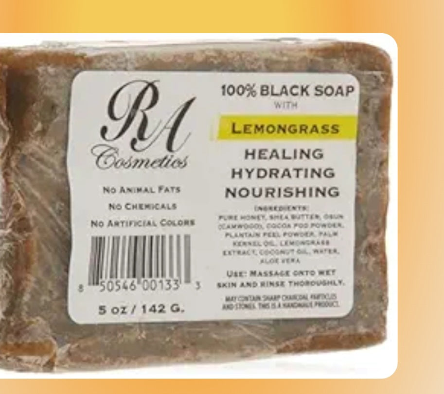 100% BLACK SOAP BAR